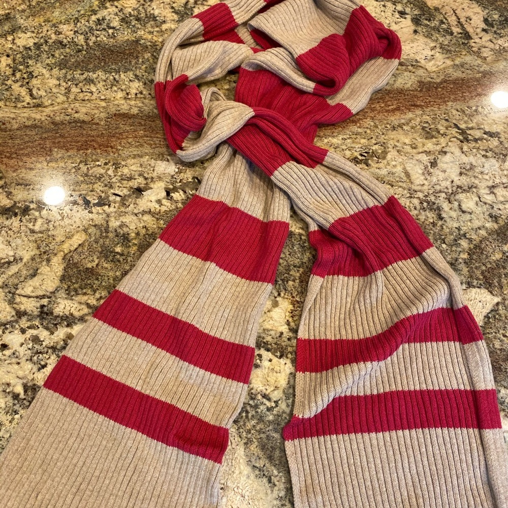 Lands end NWOT stripe scarf